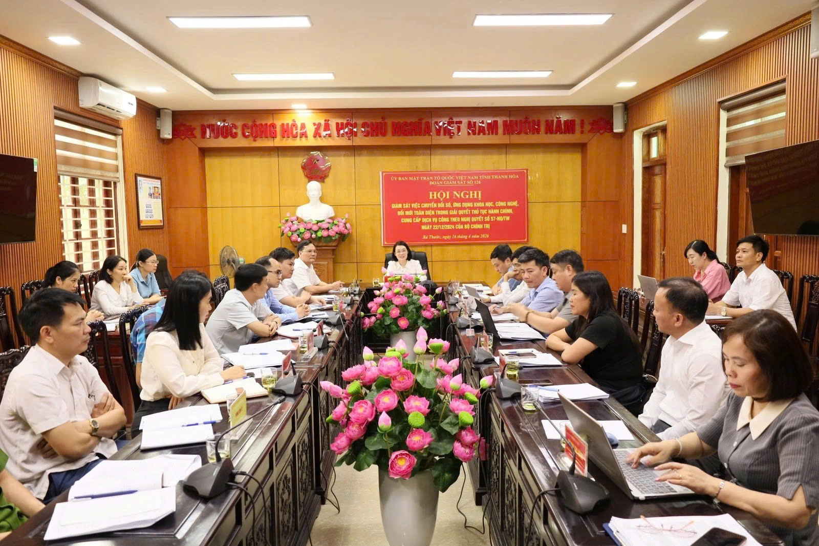 Giám sát thực hiện Nghị quyết số 57 của Bộ Chính trị tại xã Bá Thước