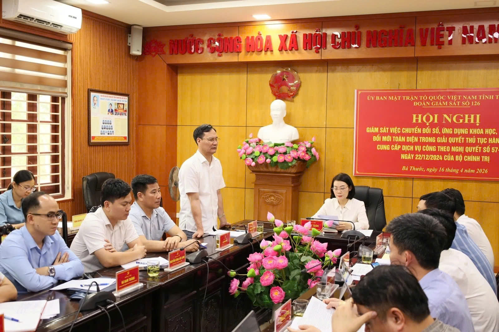 Giám sát thực hiện Nghị quyết số 57 của Bộ Chính trị tại xã Bá Thước