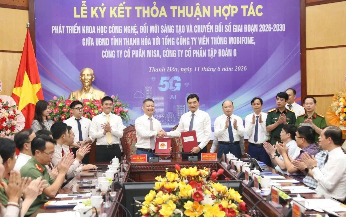 Ký kết thỏa thuận hợp tác phát triển khoa học công nghệ, đổi mới sáng tạo và chuyển đổi số